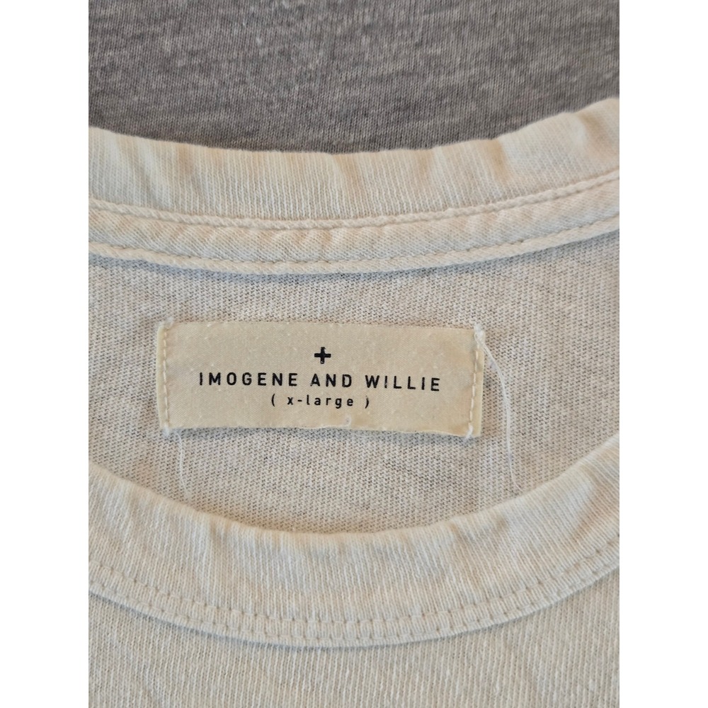 Imogene and Willie T-Shirt Mens XL Cream Peach Truck Made in USA Cotton - Picture 3 of 10